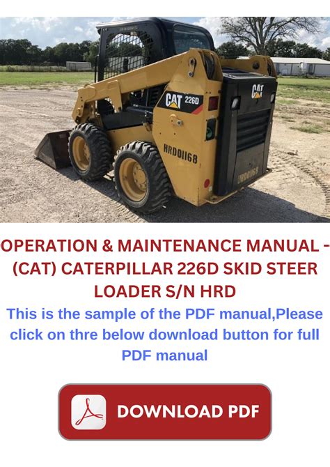 226 caterpillar skid steer specifications|cat 226d operators manual.